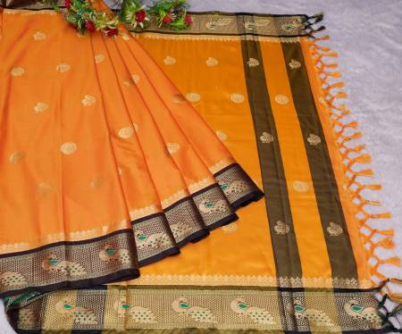 Badi Morni-001 By Dhruvi Designer Hub Silk Pathani Saree Catalog